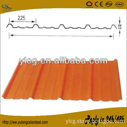 corrugated coated blue steel roof sheet for wall and ceiling